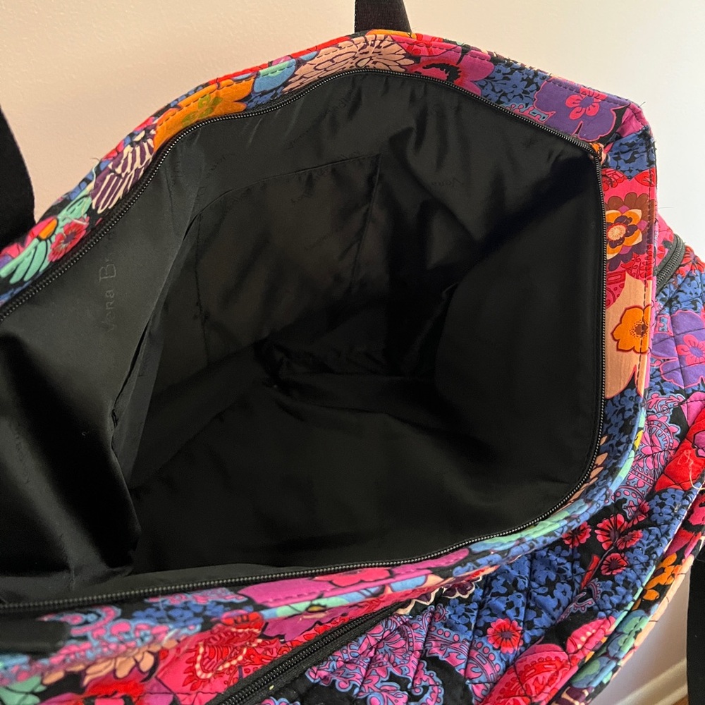 Vera Bradley Triple Compartment Travel Bag in Fiesta Floral Print - Picture 5 of 6